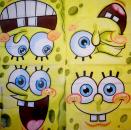 BF-300 Known Figures - 2-ply - Viacom 2010 - Spongebob